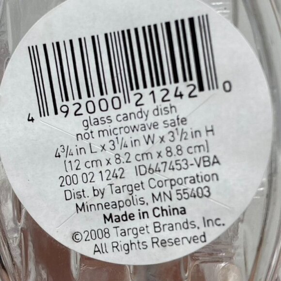 Target Colored Glass Figural Bunny Treats Candy Dish Easter Pink Clear Green - Picture 13 of 16